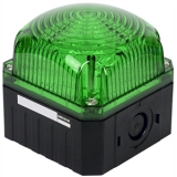 MQVX-00-G 12-48VDC Стробоскопический светильник, диаметр 95 мм, питание 12-48VDC, IP65, цвет зеленый