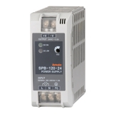 SPB-120-12 Импульсный источник питания, монтаж на DIN-рейку, размер 115x110x50 мм, вход 110…240VAC, 120Вт, выход 12VDC, 10A