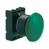8 LP2T B6143  Толкатель грибовидной кнопки d=40 мм, в пластиковом корпусе, без фиксации, (в комплекте скрепежным основанием ..AU120), цвет зеленый