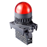 L2RR-L1RD, Контрольная лампа Куполообразная, Светодиодный модуль подсветки LED 12-30VDC/AC, цвет Красный