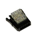 CNE-P03-WT Штекер на кабель, прозрачный, 3-контактное, AWG 28 до 30, сечение провода 0.05 до 0.08, диаметр 0.6 до 0.8мм