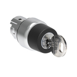 LPSS380R3131A Металлический переключатель с ключом, 3 положения 1>0-2, фиксация в положениях 0 и 2, точка извлечения ключа справа, код 3131А, без крепежного основания LPXAU 120M