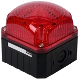 MQVL-00-R 12-24VDC Кубообразная лампа, светодиодная, квадрат 95 мм, цвет красный, 12-24V DC