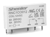 RNC1CO012  1CO, 6A(250VAC/30VDC), 12VDC, ДЛЯ ПЕЧАТНЫХ ПЛАТ И ЦОКОЛЕЙ SNB05/SNC05, IP60