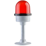 FNAZ-U125-DT1-22 (полный аналог SNT-U125-DT1-22) Сигнальные лампа, авиационная, монтаж на платформу со стойкой, мигающее свечение, Красный, 85-260V AC/DC, IP65.