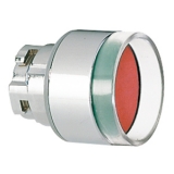 8 LM2TB304  Толкатель кнопки в металлическом корпусе, с выступающим защиным кольцом без фиксации, (без крепежного основания ..AU120), цвет красный