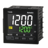 TX4S-14C Температурный контроллер  с ПИД-регулятором и ЖК дисплеем, 48х48x45мм, питание 100-240VAC, 1 - Аварийный выход, 1 упр. токовый выход ( 0/4-20 мА) или управление ТТР (Вкл. Выкл), Алгоритм управления (нагрев, охлажение )