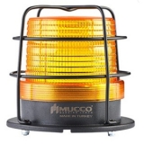 SNT-925-B-ND-KFS-3 Сигнальный маяк 90 мм, датчик освещенности, 5 режимов свечения, Жёлтый, 85-260V AC/DC, IP65. Зуммер preview