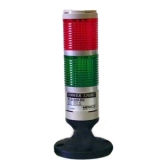 PLG-220-RG Колонна светосигнальная ?45мм, 2 модуля постоянного свечения: красный/зелёный, Uпит. 220V AC, основание для поверх. монтажа