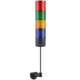 SNT-7013-D4-L-20U Светосигнальная колонна, 70 мм, 4 секции, эффект вращения, 12-24V AC/DC, RGYB, IP65