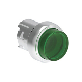 LPSQL203 Металлическая кнопка Platinum диаметром 22 мм, выступающая, с подсветкой, цвет зеленый, с фиксацией, возврат двойным нажатием, без крепежного основания LPXAU120M