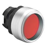 LPCB304 Толкатель кнопки в пластиковом корпусе, с выступающим защиным кольцом без фиксации, (без крепежного основания ..AU120), цвет красный