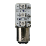 MAL-T15-D-024-C DC24V Светодиодная лампа, LED белый,15 мм цоколь, двойной контакт, 24В, 1.2 Вт