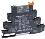 RSCA24D2+SNC05-E-A Реле интерфейсное полупроводниковое RSCA24D2 с колодкой SNC05-E-A, винтовой зажим, 1NO, 2A(280VAC), 12-24VDC, LED, W=6.2mm