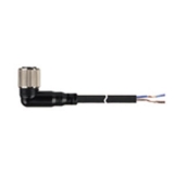 CLA2-2  Соединительный кабель для датчиков, с разъёмом 4-pin M12 - гнездо (угловое) 2-х проводной для цепей переменного тока (AC), длина 2м