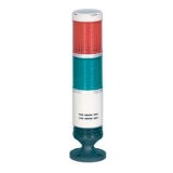 PRGB-202-RG  Cигнальная колонна с лампами накаливания, диаметр 56 мм, Постоянное свечение + Зуммер 80 Дб, Питание 24 В AC/DC, 2 секции, Цвет - Красн./Зеленый. Установка - на монтажное основание из пластика. IP20