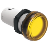 LPMLD5 Cветодиодная моноблочная лампа, d=22 мм, постоянное свечение, 48VAC/DC, Т= -25...+70 C, IP66, IP67, IP69K с передней; IP20 с задней стороны, Цвет желтый