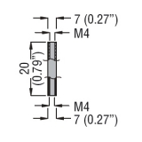 31 RE213  Соединительная муфта электрода SCM с удлинительным электродом ASTA...MM4 (длина 20 мм, )