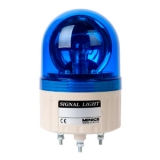 ASGF-20-B 220VAC Маячок проблесковый компактный, мигающее свечение (призматический плафон), лампа накаливания MAB-T15-S-240-08, питание 220V AC, цвет синий, IP42, монтаж на шпильках