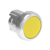 LPSQ105 Металлическая кнопка Platinum диаметром 22 мм, утапливаемая, с фиксацией, цвет желтый, без крепежного основания LPXAU 120M, возврат повторным нажатием
