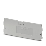 D-PT 4-QUATTRO Концевая крышка, Длина: 77 мм, Ширина: 2,2 мм, Цвет: cерый