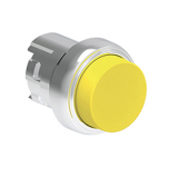 LPSQ205 Металлическая кнопка Platinum диаметром 22 мм, выступающая, с фиксацией, цвет желтый, без крепежного основания LPXAU 120M, возврат повторным нажатием