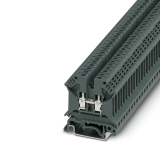 TB 4 I Проходные клеммы, номинальное напряжение: 800 В, номинальный ток: 32 A, тип подключения: Винтовые зажимы, количество точек подсоединения: 2, cечение: 0,5 мм² - 6 мм², AWG: 20 - 10, ширина: 6,2 мм, цвет: темно-серая, тип монтажа: NS 35/7,5, NS 35/15