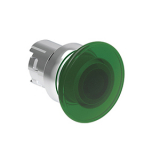 LPSBL6143 Грибовидная, металлическая кнопка Platinum диаметром 40 мм, с подсветкой, без фиксации, цвет зеленый, без крепежного основания LPXAU 120M