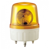 AVG-20-Y Маячок проблесковый, диаметр=135мм, механическое вращение, Лампа накаливания MAB-T15-D-240-25, питание 220VAC, цвет желтый. IP42