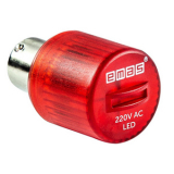 IKML220K Светодиод LED 220VAC, цоколь BA15S, цвет красный