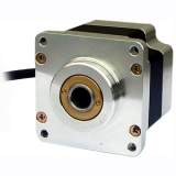 AH21K-M596W 5-фазный шаговый двигатель, с полым сквозным валом, 1,4 А, 21 кгс*см, 5-проводной