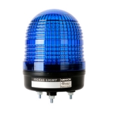 MS86L-B02-B Светодиодная сигнальная лампа d=86мм 24VDC, постоянное + мигающее свечение + зуммер, Цвет СИНИЙ, Куполообразный тип плафона