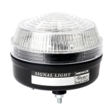 MS86L-B02-C Светодиодная сигнальная лампа d=86мм 24VDC, постоянное + мигающее свечение + зуммер, Цвет БЕСЦВЕТНЫЙ, Куполообразный тип плафона