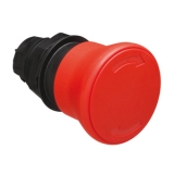 LPCB6344 Толкатель грибовидной кнопки d=40 мм в пластиковом корпусе, для простой остановки, с фиксацией, возврат поворотом, (без крепежного основания ..AU120), цвет красный