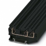 ST 4-TWIN BK Проходные клеммы, Тип подключения: Пружинный зажим, Количество точек подключения: 3, Сечение: 0,08 мм² - 6 мм², AWG: 28 - 10, Ширина: 6,2 мм, Цвет: черный preview