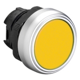 LPCQ105 Толкатель кнопки пластиковый, c фиксацией, (без крепежного основания ..AU120) цвет  желтый