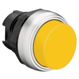 LPCQ205 Толкатель кнопки  c фиксацией, выступающий тип, пластиковый (без крепежного основания ..AU120) цвет желтый