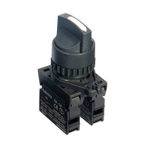 S2SR-S3W2A, Переключатель 2 положения с фиксацией, короткий, 2НО, цвет белый