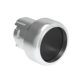 LPSB302 Металлическая кнопка Platinum диаметром 22 мм, с выступающим защитным кольцом, без фиксации, цвет черный, без крепежного основания LPXAU 120M