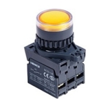 L2RR-L3YL, Контрольная лампа Плоская, LED 100-220VAC, цвет Желтый
