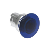 LPSBL6146 Грибовидная, металлическая кнопка Platinum диаметром 40 мм, с подсветкой, без фиксации, цвет синий, без крепежного основания LPXAU120M