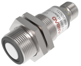 UR18-CC35DPB-E2 Ультразвуковой датчик M18, выход PNP НО/НЗ, дистанция сраб. Sn=30-350 мм, питание 15…30VDC, разъём М12 4-pin, в комплекте ответная часть разъём М12 4-pin с кабелем 2м + кронштейн, IP67.