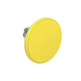 LPSB6165 Грибовидная, металлическая кнопка Platinum диаметром 60 мм, без фиксации, цвет желтый, без крепежного основания LPXAU 120M