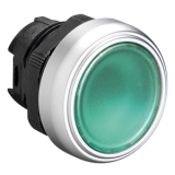 LPC BL103 Толкатель кнопки пластиковый с возможностью подсветки, утапливаемый, без фиксации, (без крепежного основания ..AU120), цвет зеленый