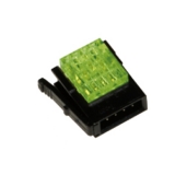 CNE-P04-YG Штекер на кабель, желтый-зеленый, 4-контактное, AWG 28 до 30, сечение провода 0.05 до 0.08, диаметр 0.8 до 1.0мм