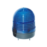 MS86T-FFF-B  Многофункциональная светодиодная сигнальная лампа, d = 86 мм, постоянное + мигающее свечение, Питание 90-240VAC, Цвет плафона - Синий. IP65