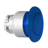 8LM2TBL6146 Толкатель грибовидной кнопки d=40 мм в металлическом корпусе, с возможностью установки подсветки, без фиксации, (без крепежного основания ..AU120), цвет синий