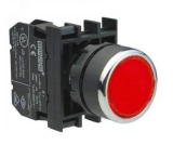 B100DK Кнопка (1НО), красный цвет, серия B (250В AC, 4А), IP50
