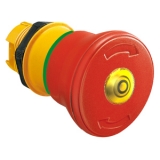 LPCBL6645 Грибовидная кнопка с подстветкой , 40 мм, цвет желтый