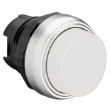LPCQ208 Толкатель кнопки  c фиксацией, выступающий тип, пластиковый (без крепежного основания ..AU120) цвет белый